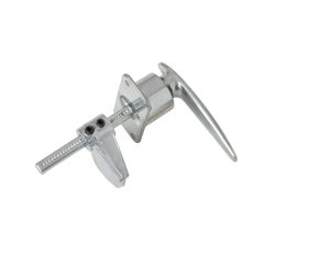 A 333 VENTLOK HIGH COMPRESSION LATCH with a manual rotary handle and a built-in bottle opener, isolated on a white background.