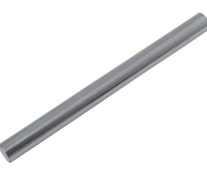 Metal rod with a cylindrical shape and a smooth, metallic surface, isolated on a white background. 411 BEARING PINS 6” LONG ½ ” ROUND