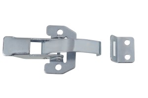 460 VENTLOK CLAMP-TYPE LATCH and catch plate isolated on a white background.