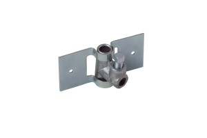 600-3 VENTLOK SPLITTER DAMPER SET with a centralized swivel joint, isolated on a white background.