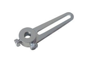 A 604 SHORT CRANK ARMS with a clevis pin at one end and two securing nuts, isolated on a white background.