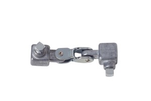 695 DOUBLE FEMALE UNIVERSAL JOINT used for industrial applications, isolated on a white background.